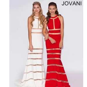 Jovani White Maxi Dress